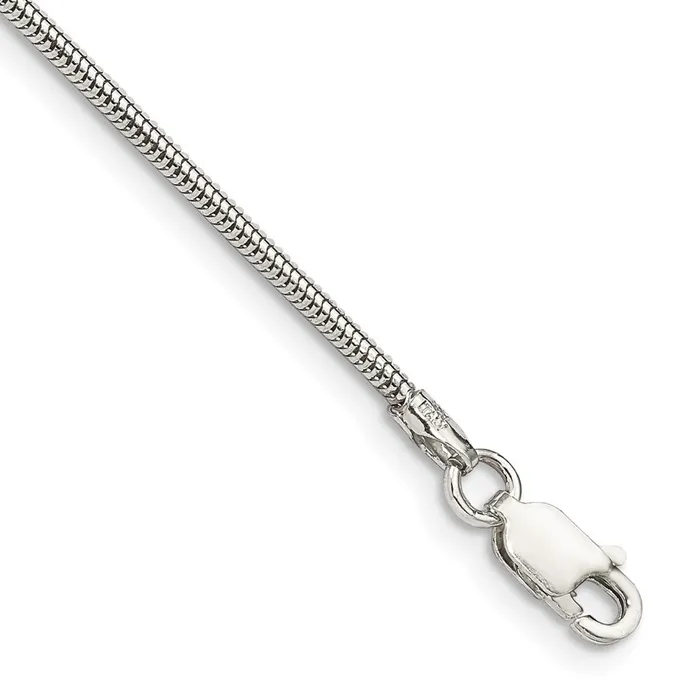 Sterling Silver 16mm Round Snake Chain TreasureFineJewelers Rings