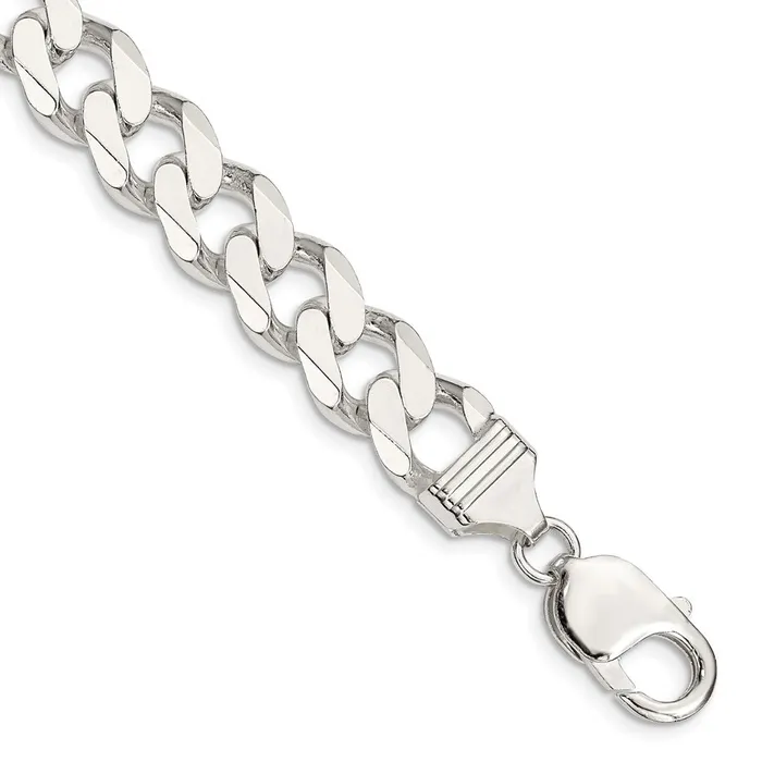 Sterling Silver 11mm Curb Chain TreasureFineJewelers Rings