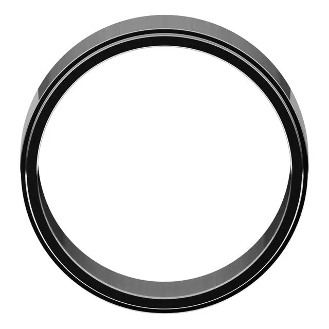Sterling Silver 8 mm Standard Weight Flat Edge Wedding Band TreasureFineJewelers Rings