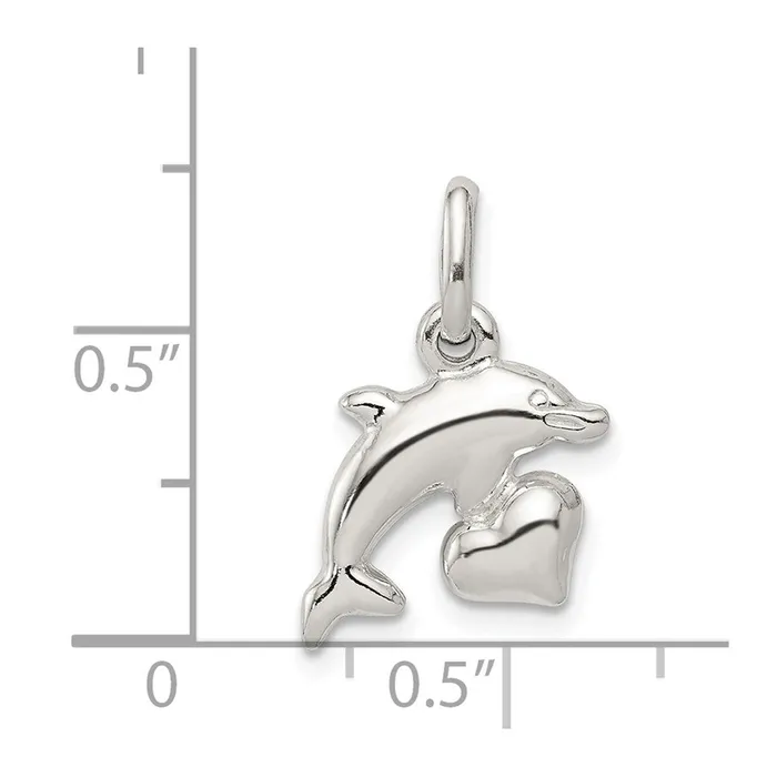 Sterling Silver Dolphin Pendant TreasureFineJewelers Necklaces