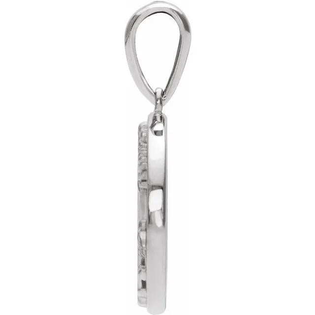 Sterling Silver Floral Pendant TreasureFineJewelers Necklaces
