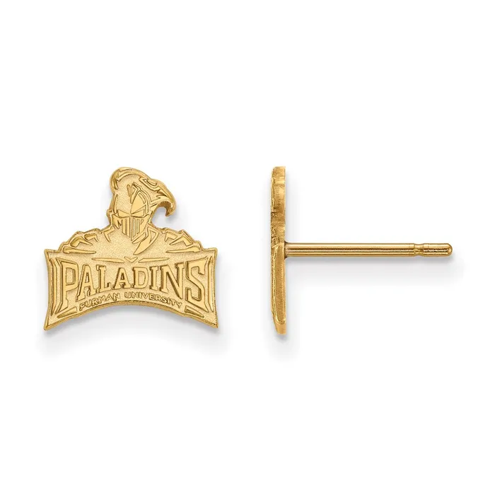 Sterling Silver Goldplated Furman University Paladins Extra Small Post Earrings TreasureFineJewelers Earrings Sterling Silver Goldplated Furman University Paladins Extra Small Post Earrings TreasureFineJewelers Earrings