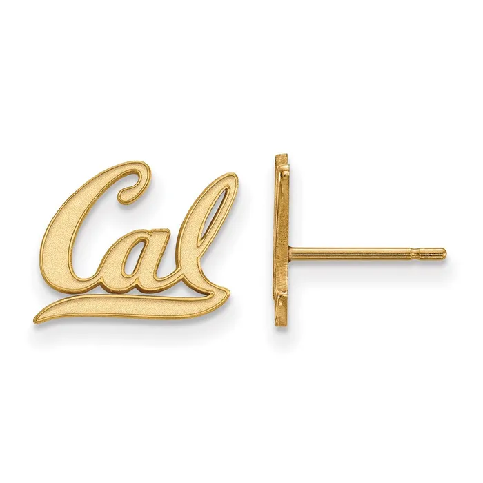 Sterling Silver Goldplated University of California Berkeley Extra Small Post Earrings TreasureFineJewelers Earrings Sterling Silver Goldplated University of California Berkeley Extra Small Post Earrings TreasureFineJewelers Earrings