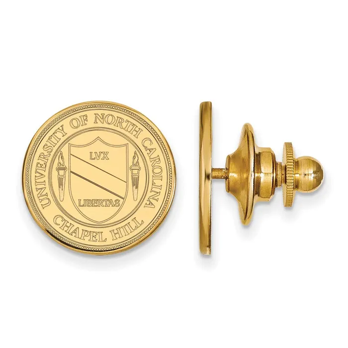Sterling Silver Goldplated University of North Carolina Crest Lapel Pin TreasureFineJewelers Necklaces Sterling Silver Goldplated University of North Carolina Crest Lapel Pin TreasureFineJewelers Necklaces