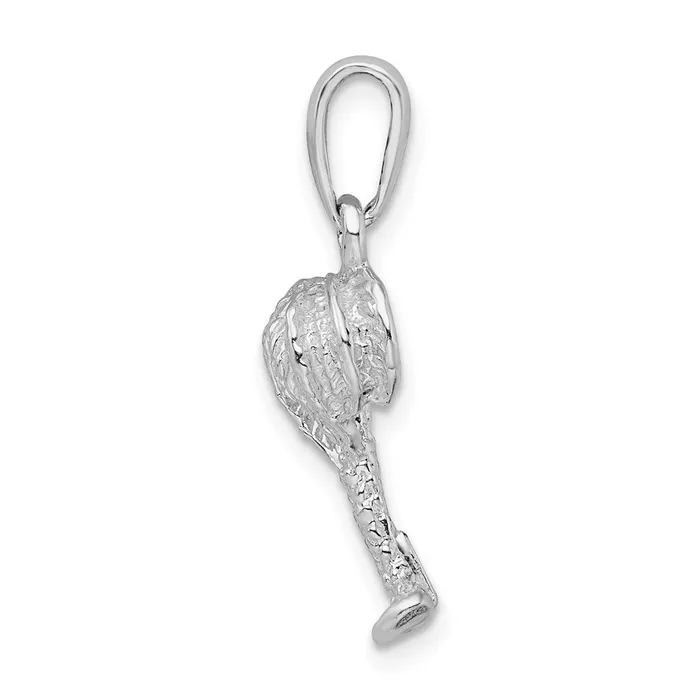 Sterling Silver Polished Palm Tree wCoconuts Pendant TreasureFineJewelers Necklaces
