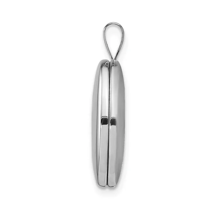 Sterling Silver Rhodiumplated 20mm Polished Oval Locket TreasureFineJewelers Rings