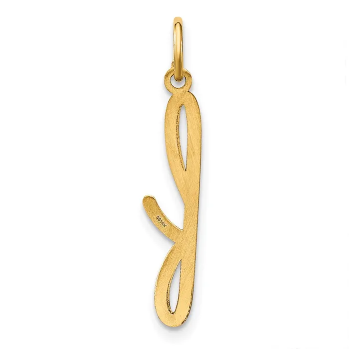 Sterling Silver Rhodiumplated Lower case Letter F Initial Charm TreasureFineJewelers Necklaces