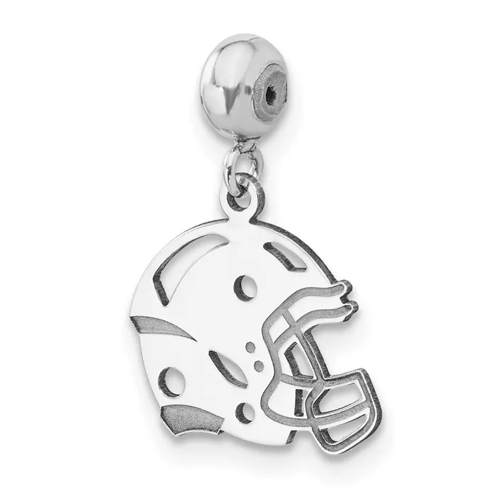 Sterling Silver Rhodiumplated MeMi Football Helmet Charm TreasureFineJewelers Rings Sterling Silver Rhodiumplated MeMi Football Helmet Charm TreasureFineJewelers Rings