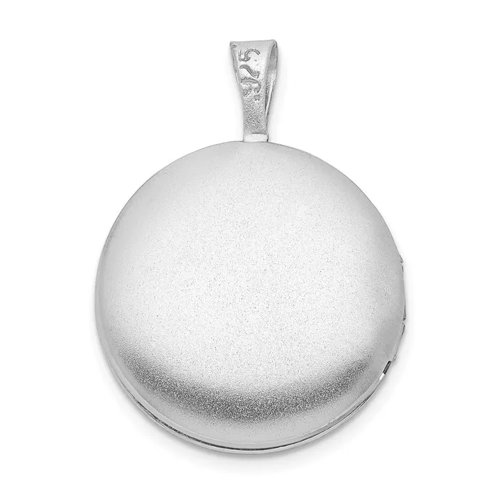 Sterling Silver Rhodiumplated Round Tree Design Locket TreasureFineJewelers Necklaces