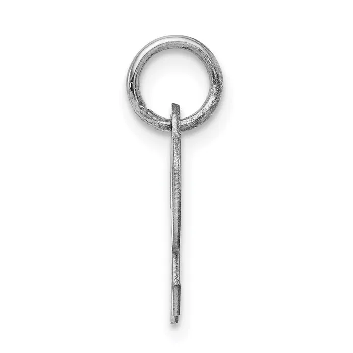 Sterling Silver Rhodiumplated Script Letter R Initial Charm TreasureFineJewelers Necklaces