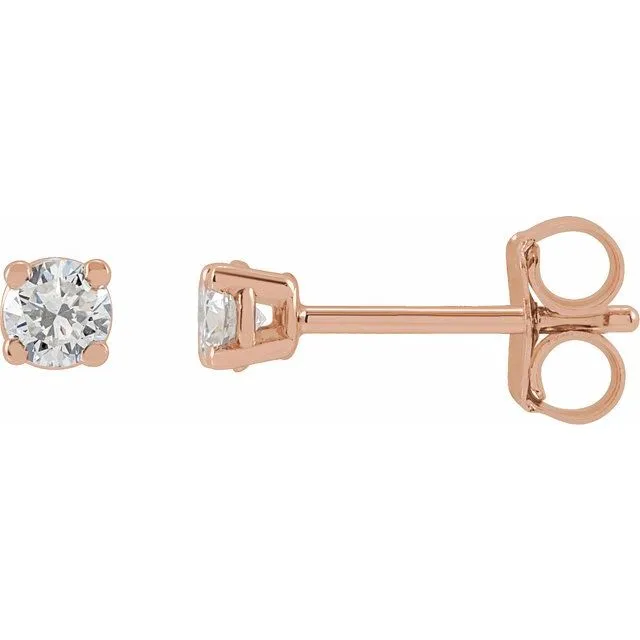 TreasureFineJewelers 14K Rose Gold 14 CTW LabGrown Diamond Stud Earrings Earrings TreasureFineJewelers 14K Rose Gold 14 CTW LabGrown Diamond Stud Earrings Earrings