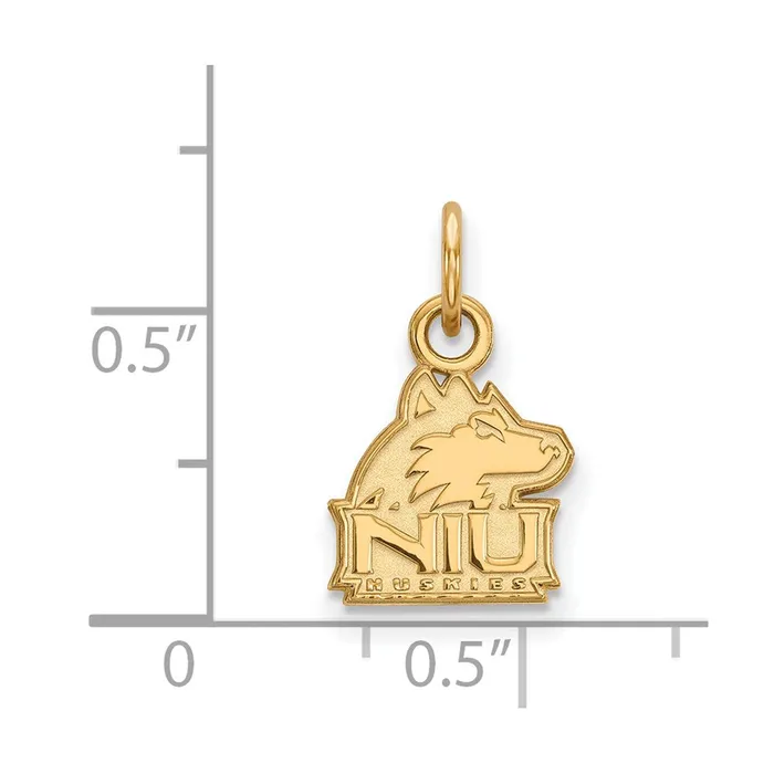 TreasureFineJewelers 14K Yellow Gold Northern Illinois University XS Pendant PreStyled Sets