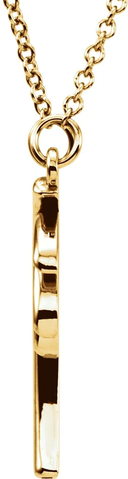 TreasureFineJewelers 14K Yellow Gold Palm Tree 16 12 Necklace Necklaces