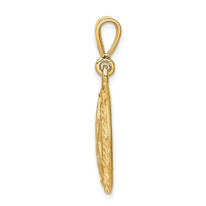 TreasureFineJewelers Charm Necklaces 14k Star Of David Charm