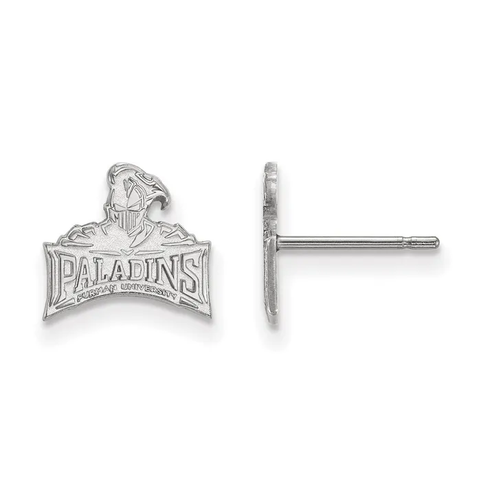 TreasureFineJewelers Earrings 10K White Gold Furman University XS Post Earrings TreasureFineJewelers Earrings 10K White Gold Furman University XS Post Earrings