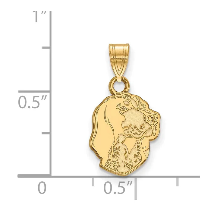 TreasureFineJewelers Necklaces 14k Gold University of Tennessee Smokey Small Pendant