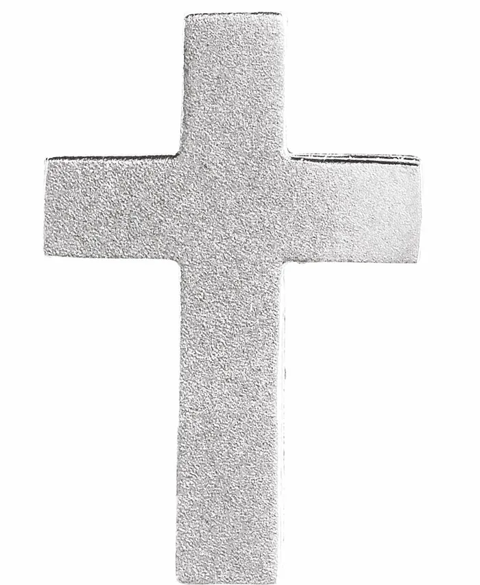 TreasureFineJewelers Necklaces 14K White Gold 135x9 mm Scroll Cross Slide Pendant TreasureFineJewelers Necklaces 14K White Gold 135x9 mm Scroll Cross Slide Pendant