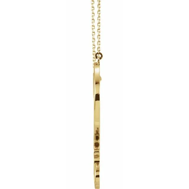 TreasureFineJewelers Necklaces 14K Yellow 34x33 mm InfinityInspired Love Heart 18 Necklace