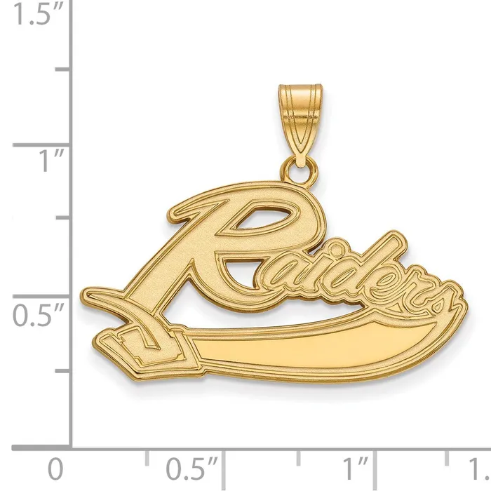 TreasureFineJewelers Necklaces Sterling Silver Goldplated Mt Union College Raiders Large Pendant TreasureFineJewelers Necklaces Sterling Silver Goldplated Mt Union College Raiders Large Pendant