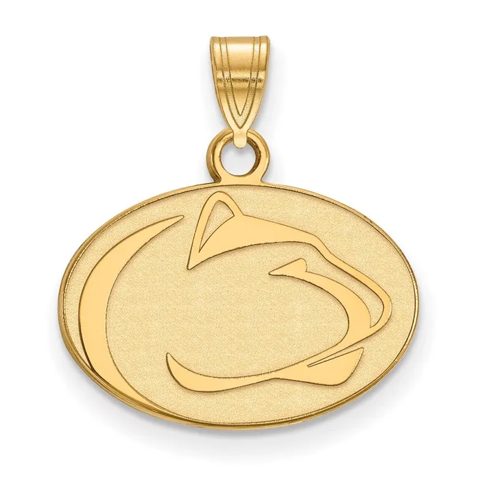 TreasureFineJewelers Necklaces Sterling Silver Goldplated Penn State University Lion Small Pendant TreasureFineJewelers Necklaces Sterling Silver Goldplated Penn State University Lion Small Pendant