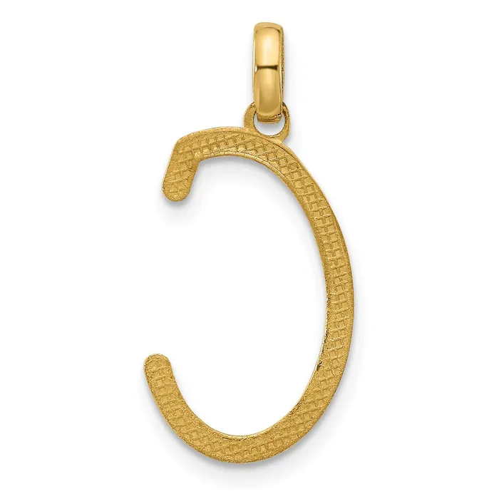 TreasureFineJewelers PreStyled Sets 14k Yellow Gold Fancy Letter C