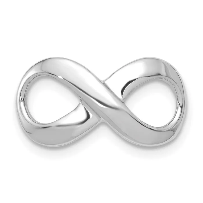TreasureFineJewelers Rings 14K White Gold Infinity Slide