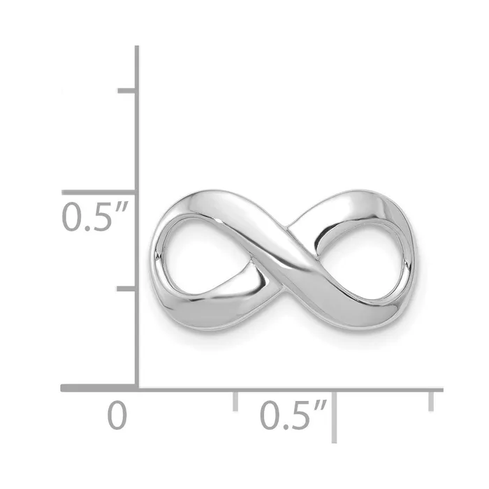 TreasureFineJewelers Rings 14K White Gold Infinity Slide