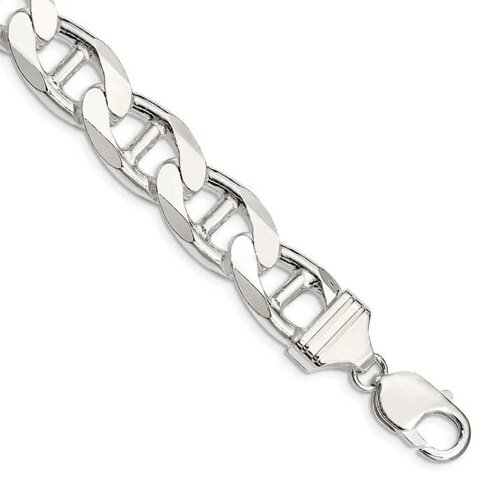 TreasureFineJewelers Rings Sterling Silver 135mm Flat Cuban Anchor Chain TreasureFineJewelers Rings Sterling Silver 135mm Flat Cuban Anchor Chain
