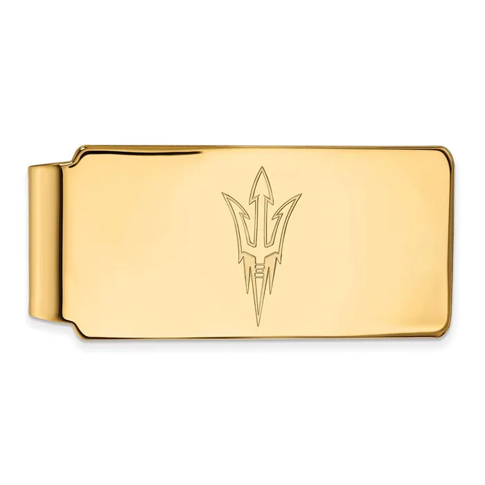 TreasureFineJewelers Rings Sterling Silver Goldplated Arizona State University Pitchfork Money Clip TreasureFineJewelers Rings Sterling Silver Goldplated Arizona State University Pitchfork Money Clip