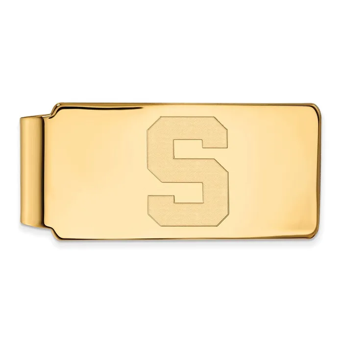 TreasureFineJewelers Rings Sterling Silver Goldplated Michigan State University Letter S Money Clip TreasureFineJewelers Rings Sterling Silver Goldplated Michigan State University Letter S Money Clip