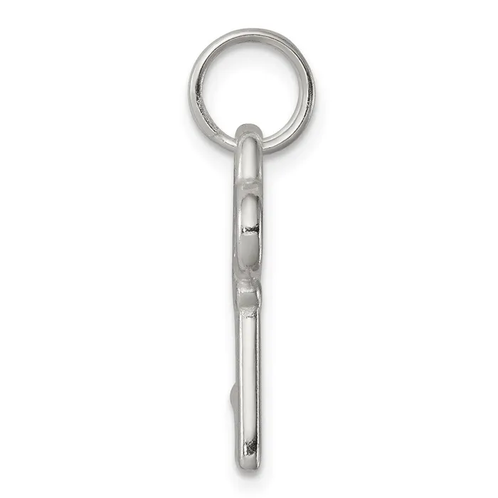 TreasureFineJewelers Rings Sterling Silver Key Charm