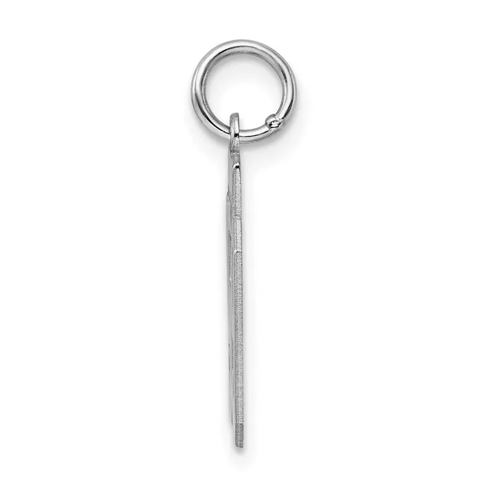 TreasureFineJewelers Rings Sterling SilverRhodiumplated Polished Number 59 Charm