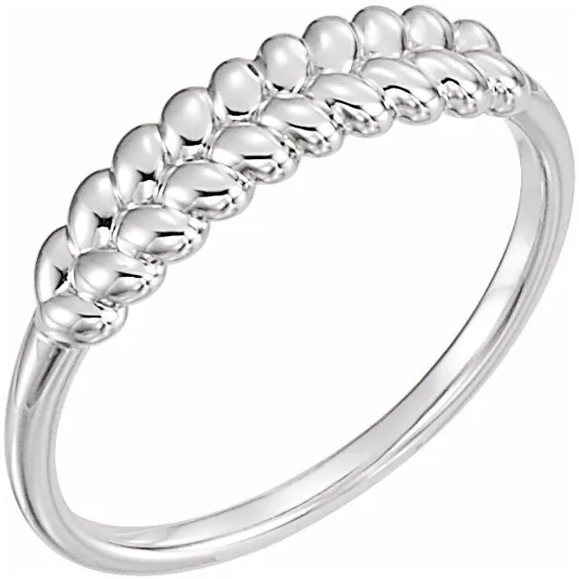 TreasureFineJewelers Rings Sterling Silver Rope Ring