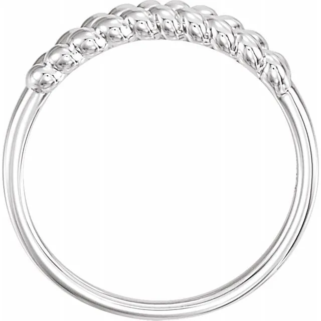 TreasureFineJewelers Rings Sterling Silver Rope Ring