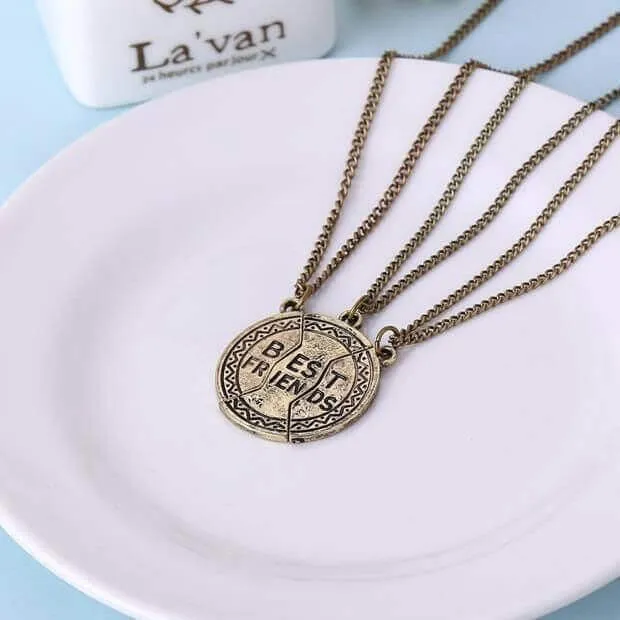 Trendolla Jewelry Necklaces Combo of Three Best Friends Forever Pendant Necklaces