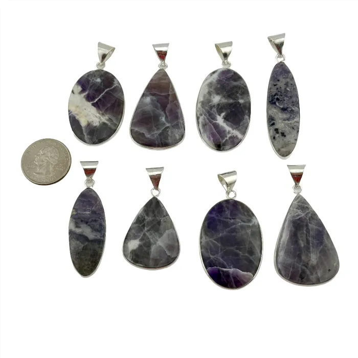 Twin Rocks and Crystals Necklaces Tiffany Jasper Pendant Necklace with a Twin Rocks and Crystals Velvet Box