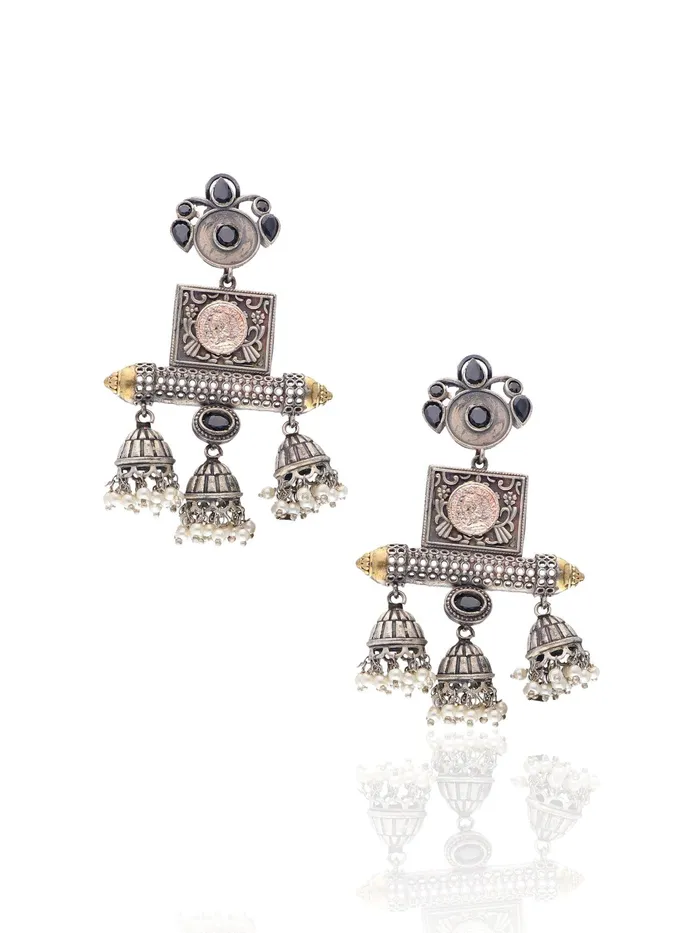 Aria Trio Jhumki Earrings Curio Cottage Earrings Aria Trio Jhumki Earrings Curio Cottage Earrings