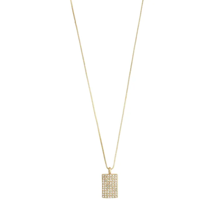 Be Gold Plated Crystal Necklace Pilgrim Necklaces