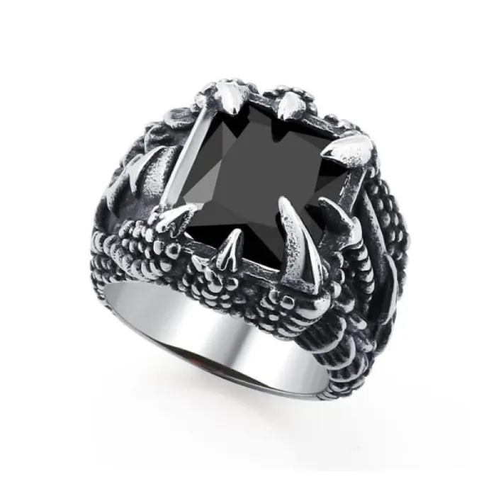 Black Onyx Wolf Ring Wolf Stuff Rings