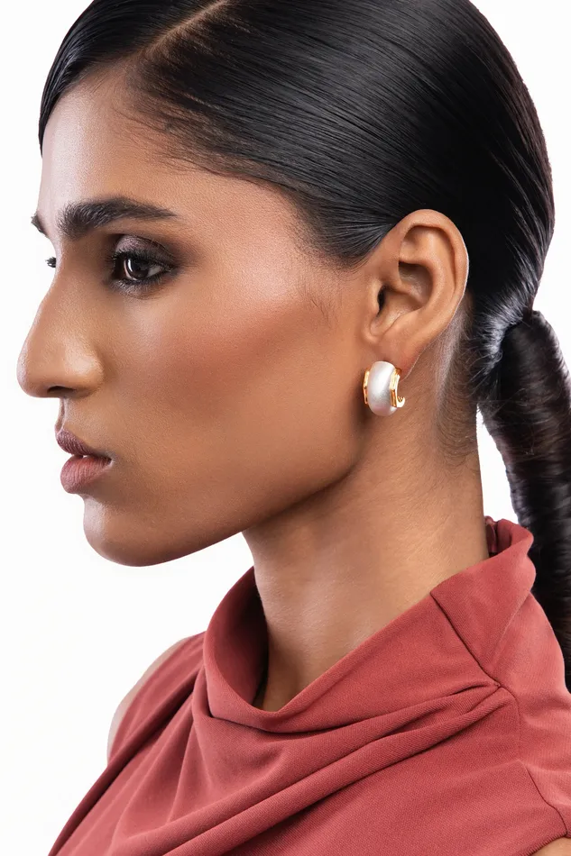 Curio Cottage Earrings Nova Half Hoop Earrings Curio Cottage Earrings Nova Half Hoop Earrings