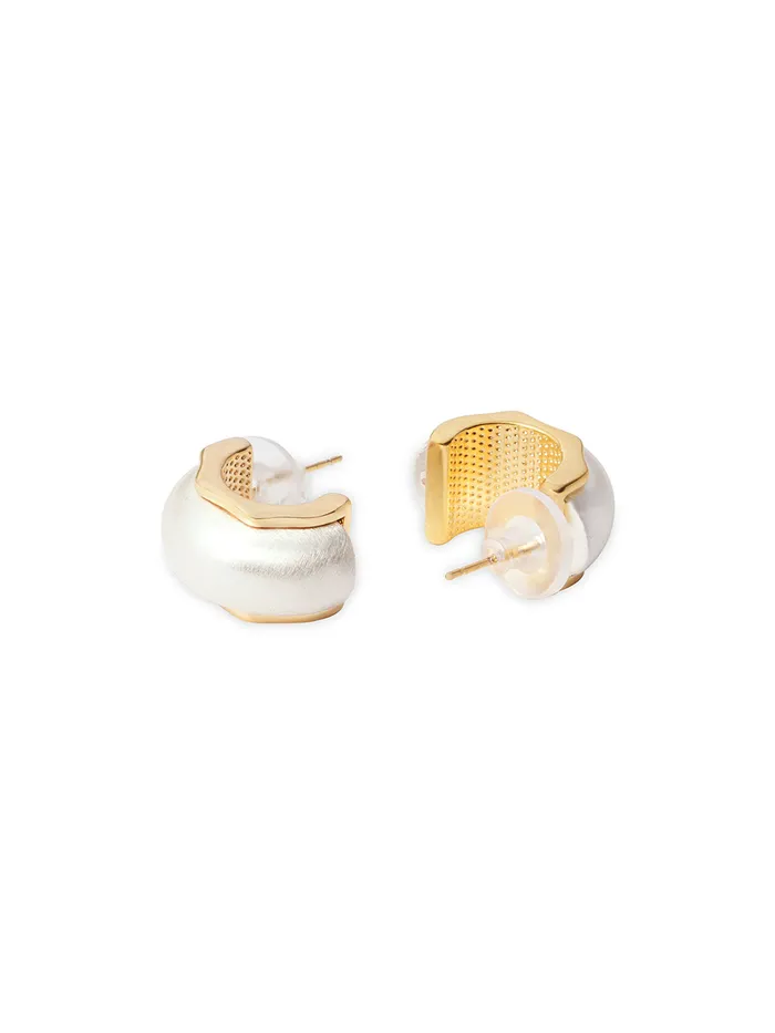 Curio Cottage Earrings Nova Half Hoop Earrings Curio Cottage Earrings Nova Half Hoop Earrings