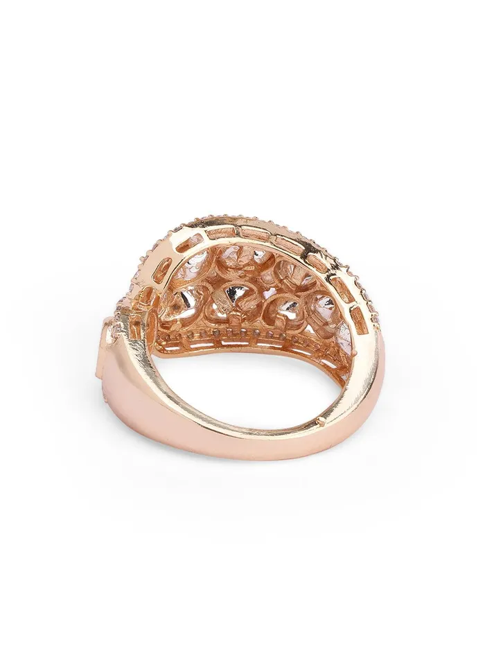 Curio Cottage Meira Kundan Studded Cuff Ring Rings Curio Cottage Meira Kundan Studded Cuff Ring Rings