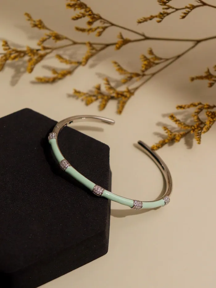Curio Cottage Minty Meadow Enamel Bracelet Bracelets