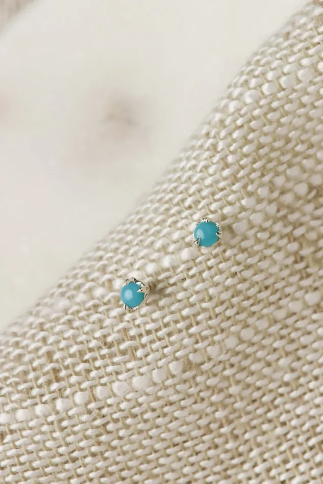 Earrings Sterling Silver Turquoise Earrings Ready To Ship Lacee Alexandra Jewelry