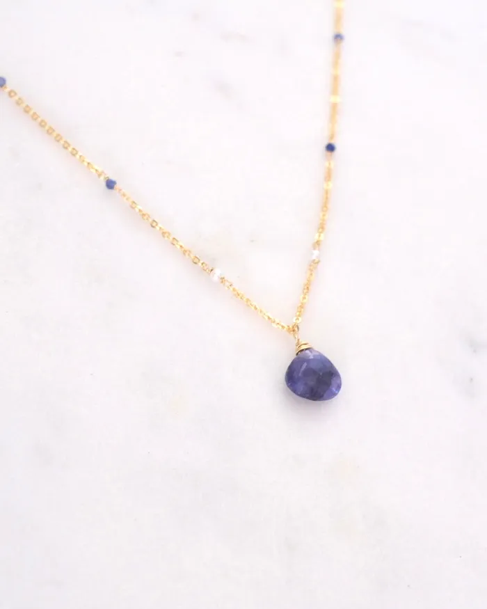 ERIJEWELRY Necklaces Blue Sapphire Bohemian Necklace