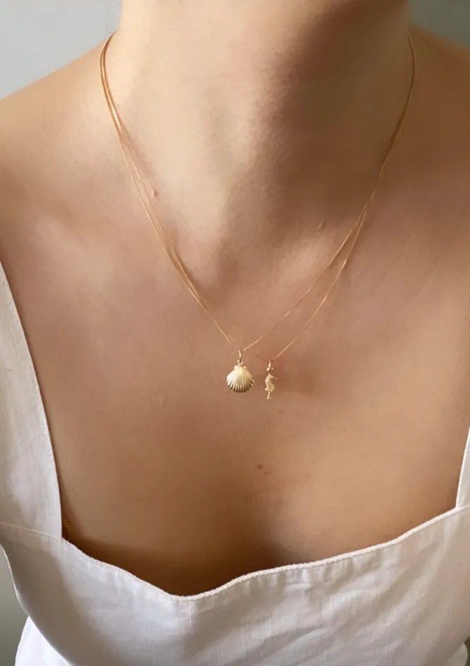 ERIJEWELRY Necklaces Shell Charm Necklace