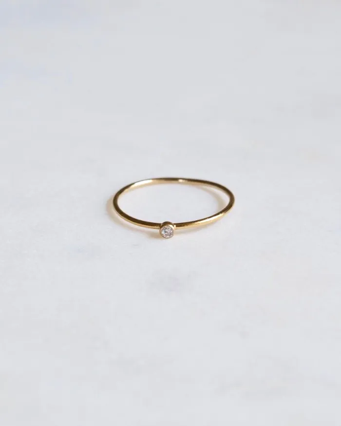 ERIJEWELRY Shiny CZ Petite Ring Rings