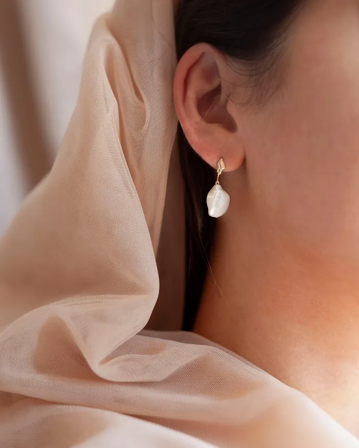Faeber Studio Earrings Ourainia Pearl Drop Earrings