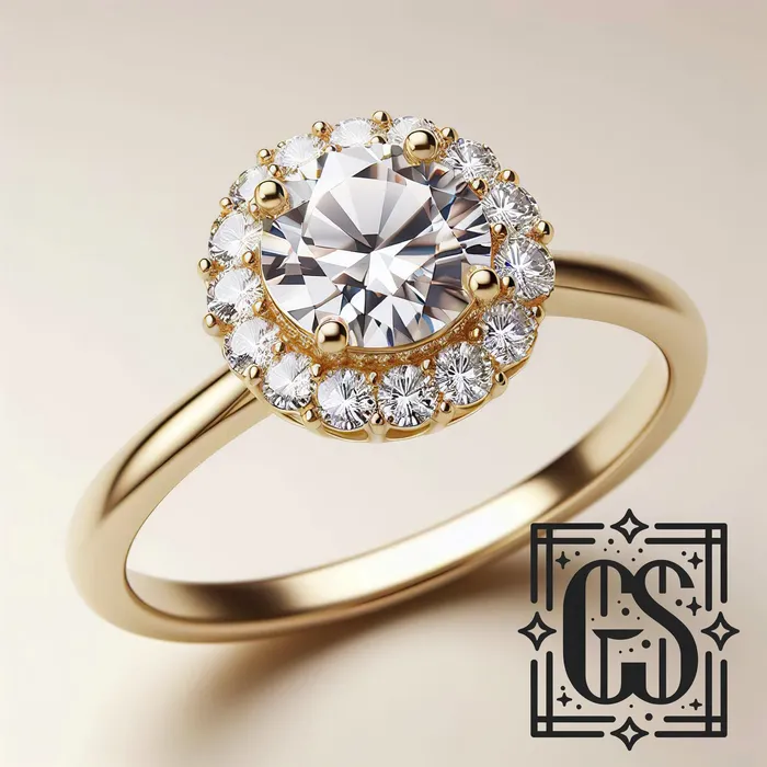 FL LLC Rings 14k Yellow Gold Diamond Halo Engagement Ring Gold Lab Grown Diamond Created Diamond Halo Engagement Ring Moissanite Ring Yellow Gold FL LLC Rings 14k Yellow Gold Diamond Halo Engagement Ring Gold Lab Grown Diamond Created Diamond Halo Engagement Ring Moissanite Ring Yellow Gold