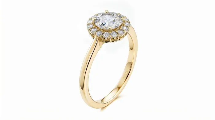 FL LLC Rings 14k Yellow Gold Diamond Halo Engagement Ring Gold Lab Grown Diamond Created Diamond Halo Engagement Ring Moissanite Ring Yellow Gold FL LLC Rings 14k Yellow Gold Diamond Halo Engagement Ring Gold Lab Grown Diamond Created Diamond Halo Engagement Ring Moissanite Ring Yellow Gold